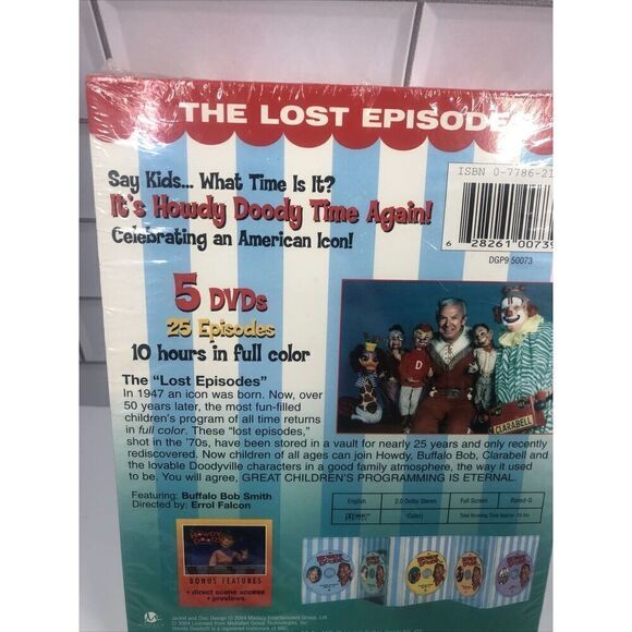 Its Howdy Doody Time (DVD, 2004, 5-Disc Set) The Lost Episodes. New sealed - Picture 7 of 7